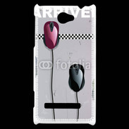 Coque HTC Windows Phone 8S course de souris