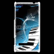 Coque HTC Windows Phone 8S Abstract piano