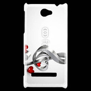 Coque HTC Windows Phone 8S Love for music 1
