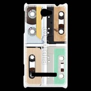 Coque HTC Windows Phone 8S Music audio tape vintage