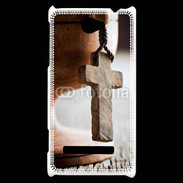 Coque HTC Windows Phone 8S Croix en bois 5