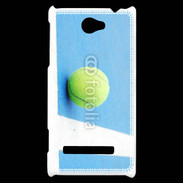 Coque HTC Windows Phone 8S Cours de tennis béton bleu