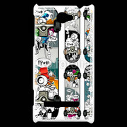 Coque HTC Windows Phone 8S Skate graffiti