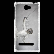 Coque HTC Windows Phone 8S Escrime noir et blanc