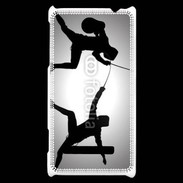 Coque HTC Windows Phone 8S Silhouette d'escrimeurs