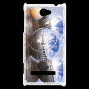 Coque HTC Windows Phone 8S Boule de pétanque chromée