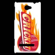 Coque HTC Windows Phone 8S Cricket balle flamme