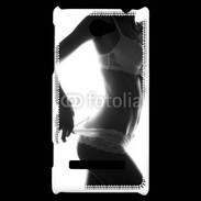 Coque HTC Windows Phone 8S Lingerie noir et blanc