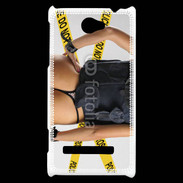 Coque HTC Windows Phone 8S Enquête de police sexy