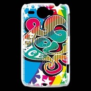 Coque HTC Wildfire G8 Peace and love 5
