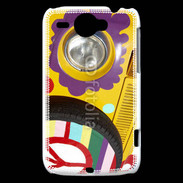 Coque HTC Wildfire G8 Voiture Hippie style