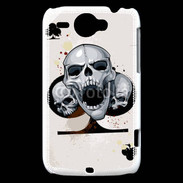 Coque HTC Wildfire G8 Carte tête de mort trèfle