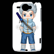 Coque HTC Wildfire G8 Chibi style illustration of a superhero 2
