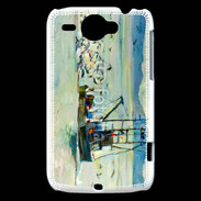 Coque HTC Wildfire G8 Peinture bateau de pêche