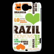 Coque HTC Wildfire G8 I love Brésil