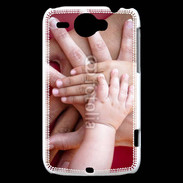 Coque HTC Wildfire G8 Famille main dans la main