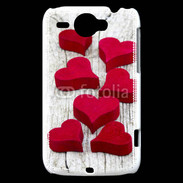 Coque HTC Wildfire G8 Coeur en bois
