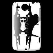 Coque HTC Wildfire G8 Silhouette avion de chasse