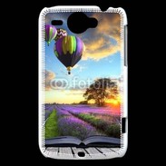 Coque HTC Wildfire G8 Montgolfière et lavande 