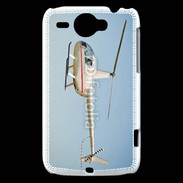Coque HTC Wildfire G8 Hélicoptère R44 blanc