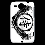 Coque HTC Wildfire G8 Tatouage Samouraï