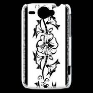 Coque HTC Wildfire G8 Tatouage de fleurs 5