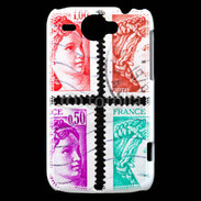 Coque HTC Wildfire G8 Timbres Français