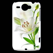 Coque HTC Wildfire G8 Fleurs de Lys blanc