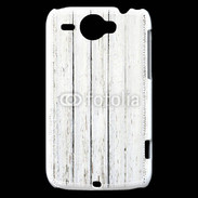 Coque HTC Wildfire G8 Aspect bois blanc vieilli