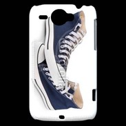 Coque HTC Wildfire G8 Paire de converse bleue