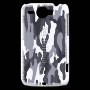 Coque HTC Wildfire G8 Camouflage gris et blanc