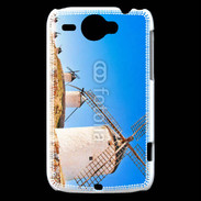 Coque HTC Wildfire G8 Paysage avec des moulins