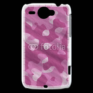 Coque HTC Wildfire G8 Camouflage rose