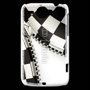 Coque HTC Wildfire G8 Zipper course