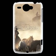 Coque HTC Wildfire G8 Cowboys et chevaux