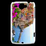 Coque HTC Wildfire G8 Cote italienne fleurie