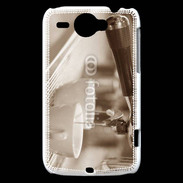 Coque HTC Wildfire G8 Expresso noir et blanc