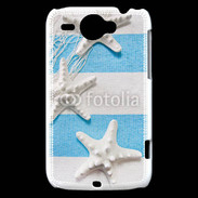 Coque HTC Wildfire G8 La mer en bleu et blanc