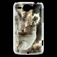 Coque HTC Wildfire G8 Ours blanc en colère
