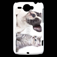 Coque HTC Wildfire G8 Duo chien et chat