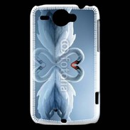 Coque HTC Wildfire G8 Couple de Cygnes