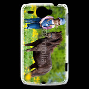 Coque HTC Wildfire G8 Petite fille avec son poney