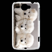 Coque HTC Wildfire G8 Chiot japonais blanc