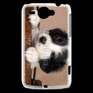 Coque HTC Wildfire G8 Chiot blanc et noir 2