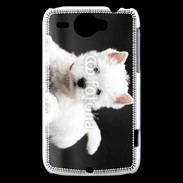 Coque HTC Wildfire G8 Chiot blanc 5