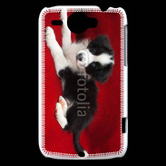 Coque HTC Wildfire G8 Chiot noir et blanc 5