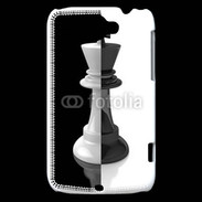 Coque HTC Wildfire G8 Roi d'échec noir et blanc