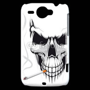 Coque HTC Wildfire G8 Tête de mort fumeur
