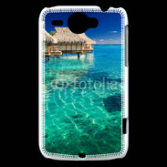 Coque HTC Wildfire G8 Bungalow sur l'eau des tropiques