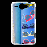 Coque HTC Wildfire G8 Lunettes sur la plage